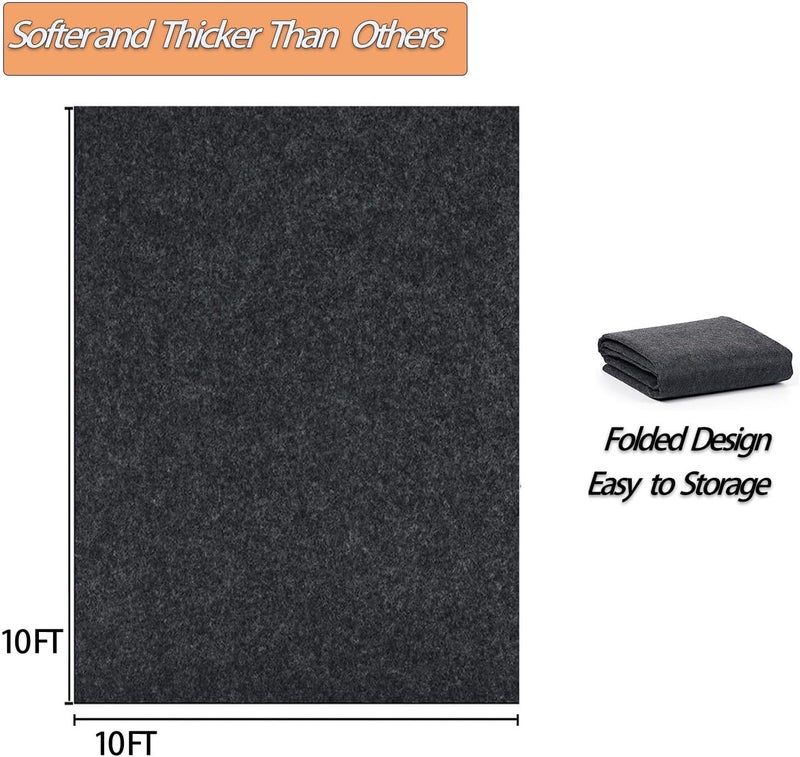 Ahpuhtan 10 x 10 FT Outdoor Storage Shed Mat, Waterproof Storage Shed Flooring Mat, Anti-Slip Patio Furniture Floor Scratch Prevention Mat, Dustproof Outdoor Carport Mat - Image 2